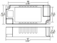 Spínaný PSU TCI 3-32W@350-725mA TCI PROFLAT30BI