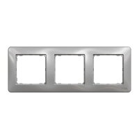 Sedna D/E Rámeček trojnásobný, Aluminium SCHNEIDER SDD313803