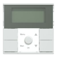 Časový spínač, Merten System M, s displejem, active white, lesklý plast