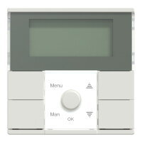 Časovač, Merten System M, s displejem, polar white, lesklý plast MEG5754-0319