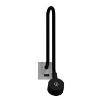 NOVÁ UNICA Lampička + USB nabíječka typu A 2.1A, Aluminium SCHNEIDER NU360330