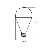 Světelný zdroj LED G45 LED N 8W E14-WW MILEDO 31038 Kanlux starý kód 30443