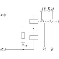 Reléový modul DRIKITP 24VAC 2CO LD/PB WEIDMÜLLER 2576230000