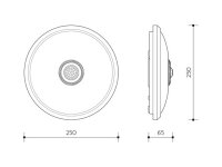 Svítidlo se senzorem EMMA 12W 4000K LEDMED LM31300006