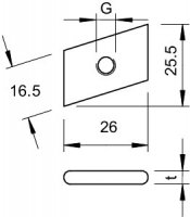 OBO 1144111 Kluzná matice 5019 M8 OS G