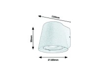 Mandal GU10 1X 35W IP54 matná černá RABALUX 7959