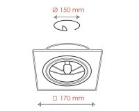 4271 G53 Catli bílá 1x100W