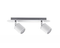 Spotové svítidlo Tube bílá/chrom max.2x10W GU10 IP44 667.18 PAULMANN 66718