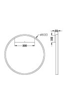 Nástěnné svítidlo Rim 3000K 37W MOD058WL-L35BS3K MAYTONI