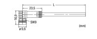 Kabel pro senzor/akční člen Zásuvka M8  úhlová 3pól. WAGO 756-5102/030-100