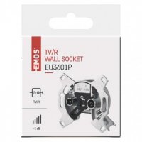 Účastnická zásuvka EU 3601P TV+R koncová EMOS J0203