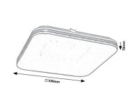 OSCAR2 svítidlo bílá LED 18W IP20 RABALUX 71178