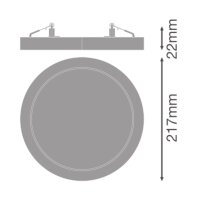 DOWNLIGHT UNIVERSAL D200 V 18W ML 83040 WT LEDVANCE 4099854541094