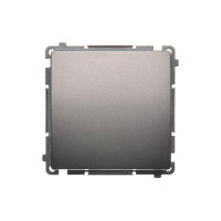 Spínač jednopólový, řazení 1, 16AX, 250V~, Inox KONTAKT SIMON BMW1A.01/21