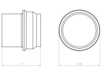 Montážní kocovka pro trubku průměr M 32, do betonu KAISER 1204-29