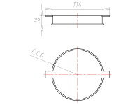 Krabice pro stoupačky, hl. 16mm, s 5 pól svorkovniví, pod omítku KAISER 1081-05