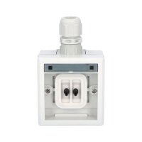 ATLAS 2K IP65 Přepínač střídavý č.6 s vývodkou M20, na povrch, šedý 19175-07