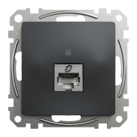 Sedna D/E Datová zásuvka 1xRJ45 kat. 6A STP, Antracit SCHNEIDER SDD114466S