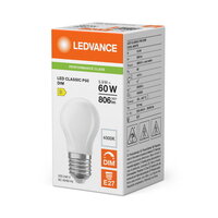 Světelný zdroj LED CLASSIC P DIM P 5.9W 840 Frosted E27 LEDVANCE 4099854778483
