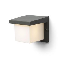 HIDE SQ nástěnná antracitová 230V E27 13W IP44 RENDL R12560