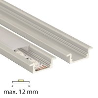 Vestavný hliníkový profil VO 23x8 mm matný difuzor 2 m MCLED ML-761.011.43.2