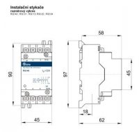 EPM R32-04 230 instalační stykač 32A 4P
