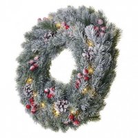 20LED XMAS WREATH DECO 2AA WW