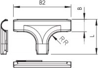 OBO 2953 T M16 LGR Quick Pipe díl T, M16, světle šedá Polyvinylchlorid, PVC