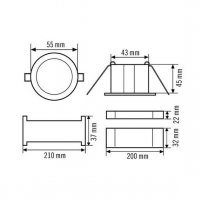 EN10080029 Nouzové svítidlo ELH EL LED 3