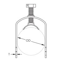 příchytka kabelu 20-24mm na profil ERICO C24EC 337630