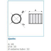 MFL32 spojka korug. trubek, d 32 mm, transparentní INSET 10657