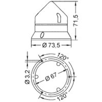 optický modul CTL600 L, 12/48 VDC, rudý SIRENA 33523