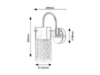 Niagara E14 1x 40W IP44 chrom RABALUX 2194