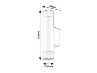 Zircon GU10 2X 5W IP20 matná černá RABALUX 5073