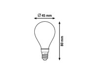 Světelný zdroj Filament LED E14 G45 4W 350Lm 4000K RABALUX 1529