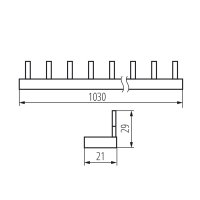 Propojovací lišta KBBI-4x14 24219 Kanlux