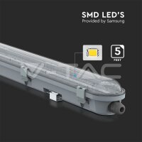 LED Waterproof Fitting M-SERIES 1500mm 48W 4000K Transparent 120LM/W SKU20201