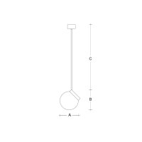 Závěsné svítidlo Polaris ZTR 280mm 1x13W LEDW E27 černá LUCIS ZTR.11.280.45