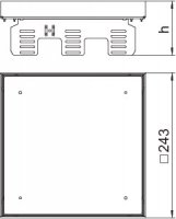OBO 7409064 Čtvercová kazeta RKN2 UZD3 9MS25