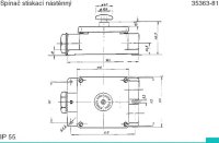 ABB 35363-81 Spínač trojpólový stiskací, 25 A, 400 V, IP55, nástěnný