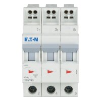 PLI-C16/3 Jistič PLI (bezšroubové svorky nahoře) char C 3-pólový 10kA 16A 101321