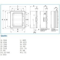 B04603 VTR 03 CIECO QUADRO IP65 500X430X210 IBOCO 04603