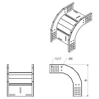 Klesající oblouk 90x35x75 sendzimir (Jupiter) KOPOS KO 90X35X75_S