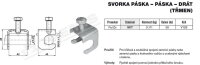 Svorka páska-páska-drát (třmen) SKT (FeZn) TREMIS V128