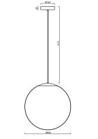 Závěsné svítidlo ISIS P5 PM HP 65W IP40 4K DALI PMMA bílá OSMONT ISI60558