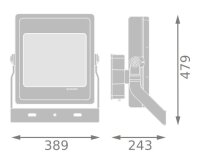 Reflektor LEDVANCE FLOODLIGHT HIGH MAST 300W LUMINAIRE HEAD 300W 730 SYM R30