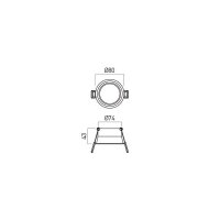XLUMO DOWNLIGHT 10W 220-240V AC 3000K SW