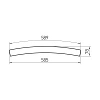 XFREE M CURVED 1500mm 22.5dgr SUSP. LIGH