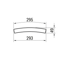 XFREE S CURVED 750mm 22.5dgr SURF./SUSP.