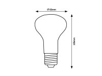 SMD LED, E27 R63, 9W, 806lm, 4000K